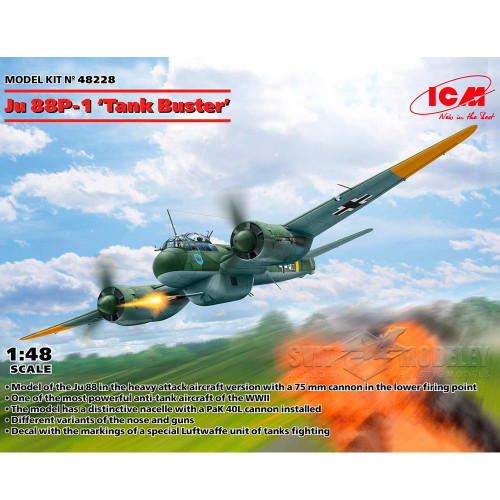 Ju 88P-1 “Tank Buster” 1/48 ICM 48228