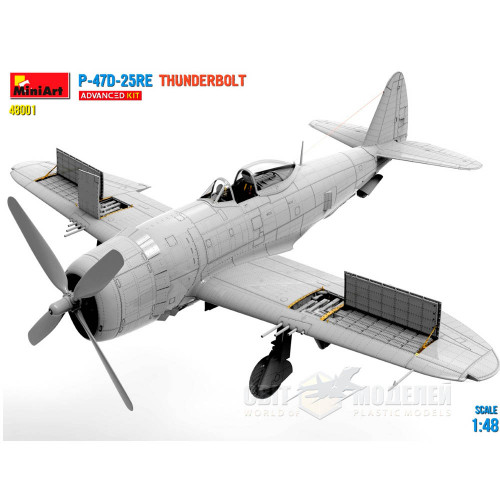P-47D-25RE Thunderbolt 1/48 MiniArt 48001 (Продвинутый набор)