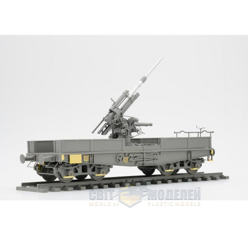 Німецька 88-мм гармата Flak 36 на залізничній платформі SSys 1/35 Border Model BT-044