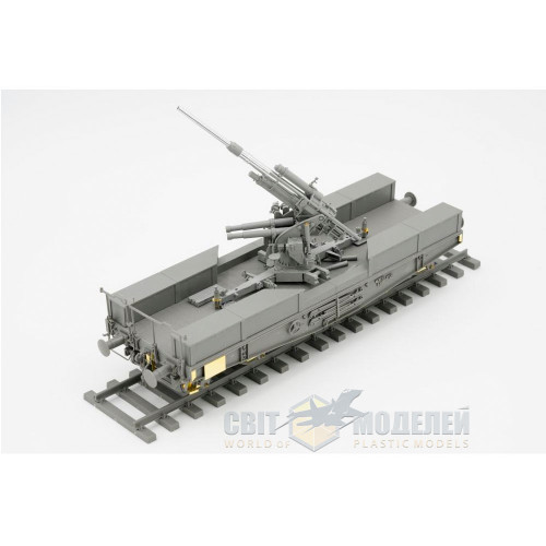 Німецька 88-мм гармата Flak 36 на залізничній платформі SSys 1/35 Border Model BT-044